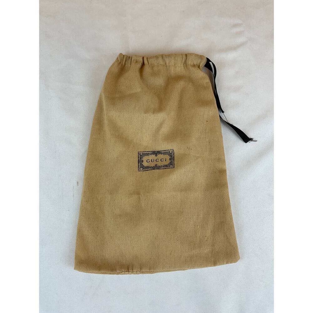 Gucci Burlap Dust Bag, about 9.5 x 14"